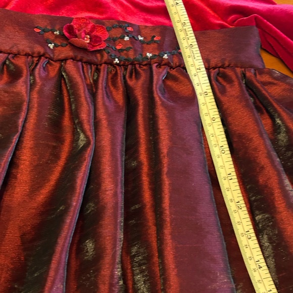 Festive Red Long Sleeve Girls Dress - Size 4 by C. C. Couture - Picture 12 of 16